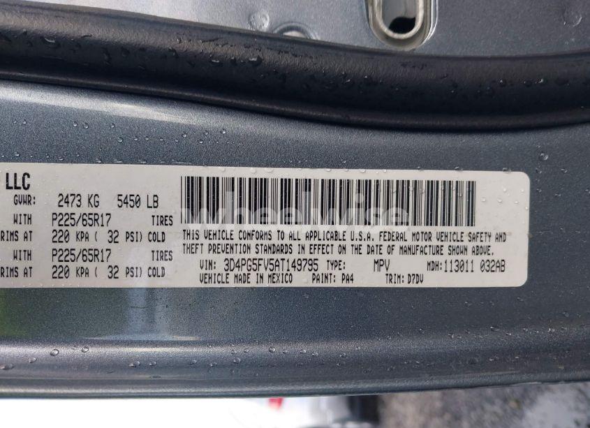 Photo 9 of 2010 Dodge Journey SXT (VIN 3D4PG5FV5AT149795)