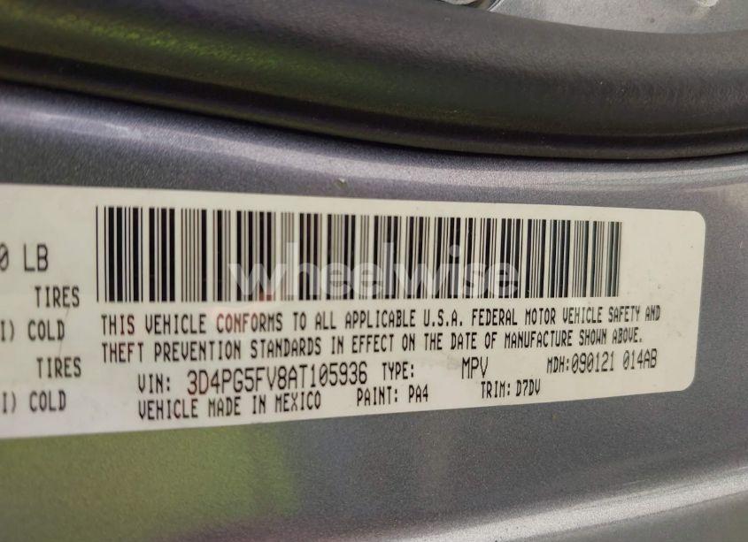 Photo 9 of 2010 Dodge Journey SXT (VIN 3D4PG5FV8AT105936)