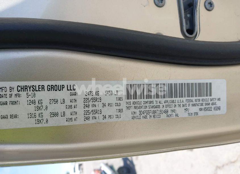 Photo 9 of 2010 Dodge Journey SXT (VIN 3D4PG5FV8AT191460)