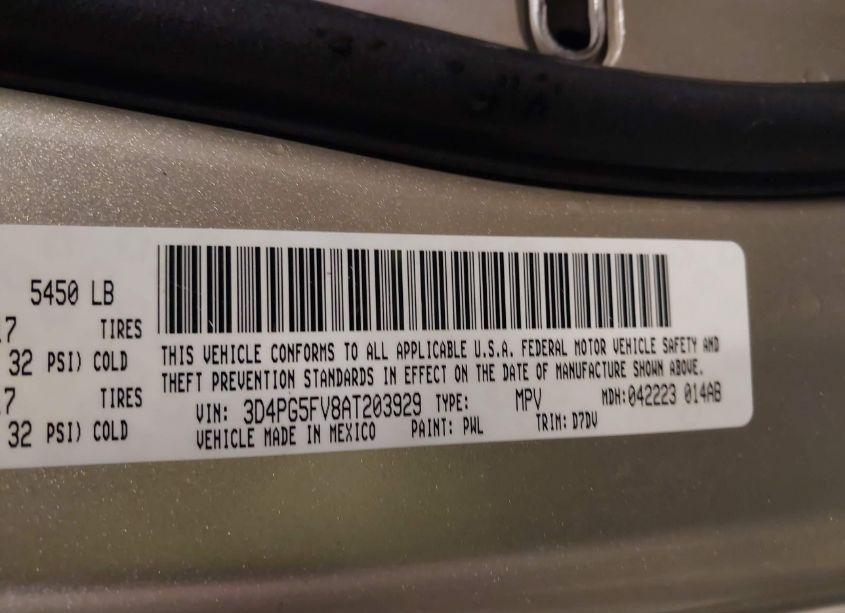 Photo 9 of 2010 Dodge Journey SXT (VIN 3D4PG5FV8AT203929)