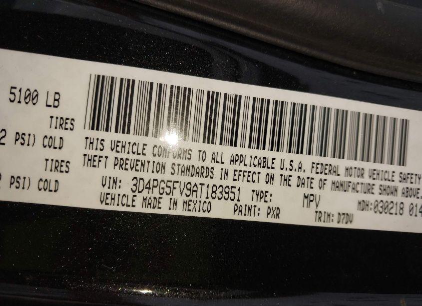 Photo 9 of 2010 Dodge Journey SXT (VIN 3D4PG5FV9AT183951)