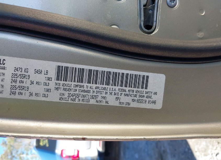 Photo 9 of 2010 Dodge Journey SXT (VIN 3D4PG5FVXAT118297)