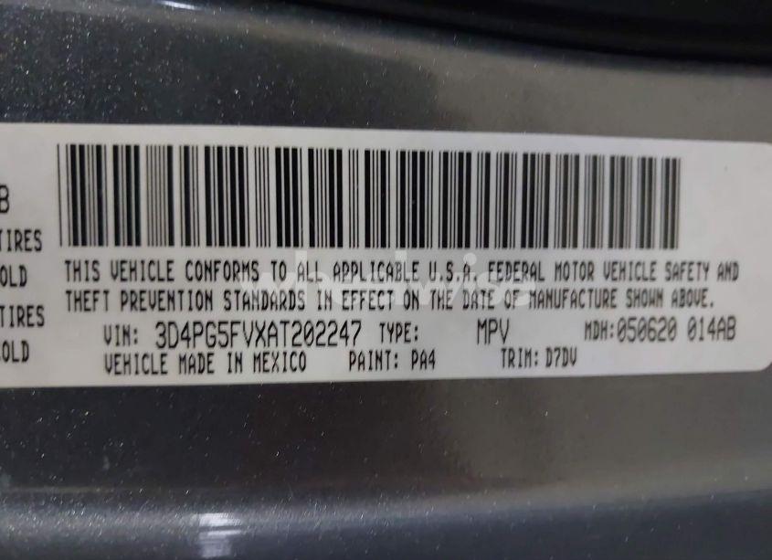 Photo 9 of 2010 Dodge Journey SXT (VIN 3D4PG5FVXAT202247)