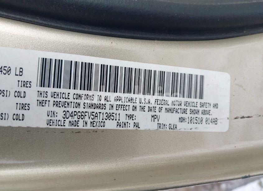 Photo 9 of 2010 Dodge Journey R/T (VIN 3D4PG6FV5AT130511)