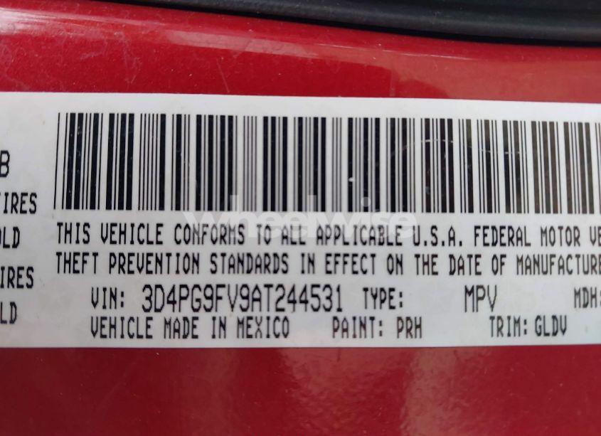 Photo 9 of 2010 Dodge Journey R/T (VIN 3D4PG9FV9AT244531)