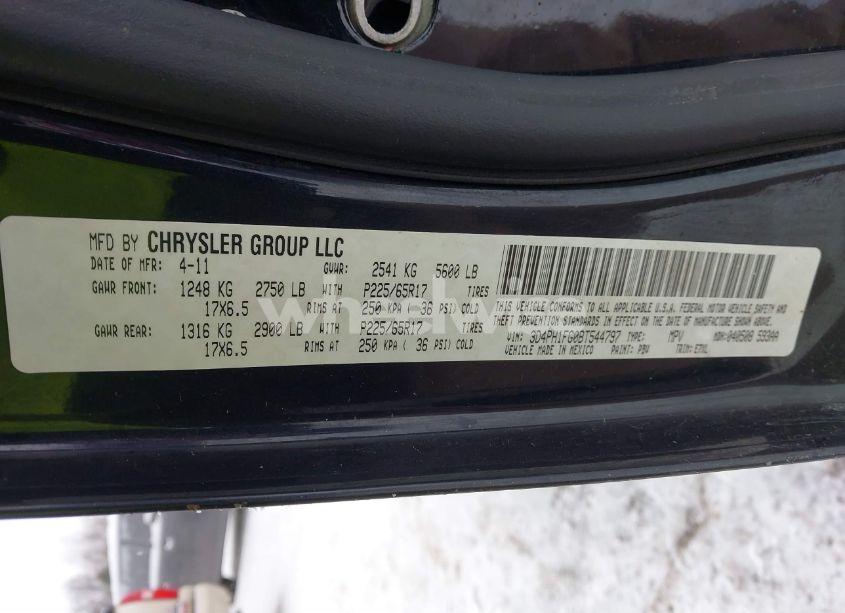 Photo 9 of 2011 Dodge Journey MAINSTREET (VIN 3D4PH1FG0BT544797)