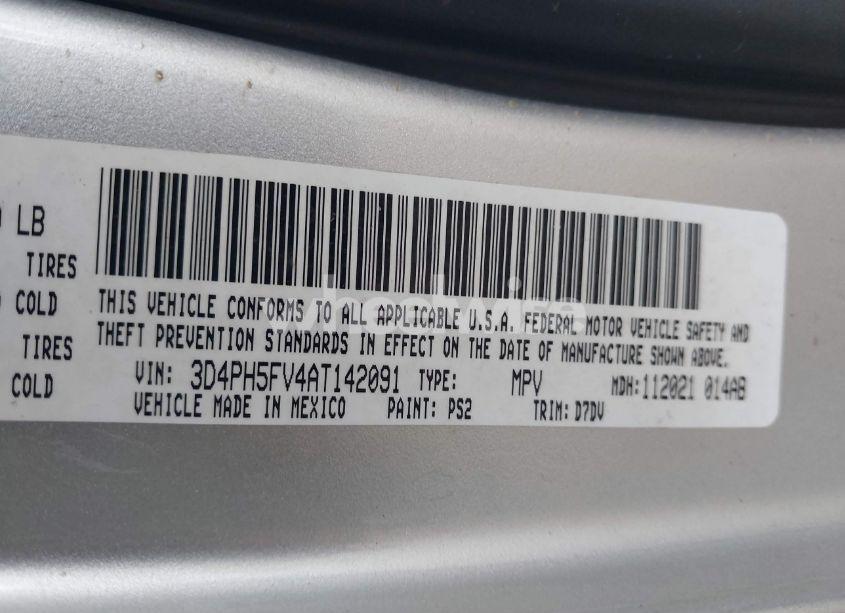 Photo 9 of 2010 Dodge Journey SXT (VIN 3D4PH5FV4AT142091)