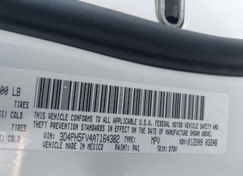 Photo 9 of 2010 Dodge Journey SXT (VIN 3D4PH5FV4AT164382)