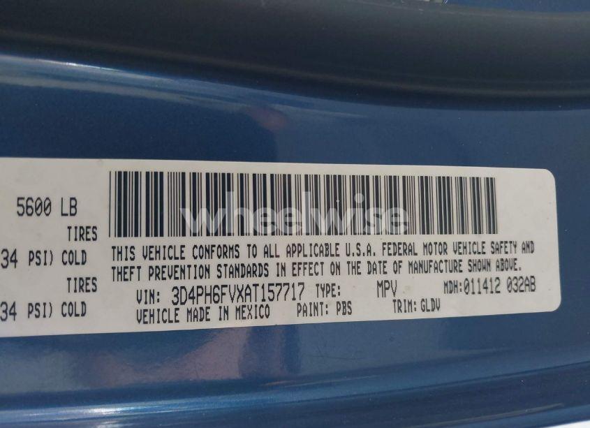 Photo 9 of 2010 Dodge Journey R/T (VIN 3D4PH6FVXAT157717)