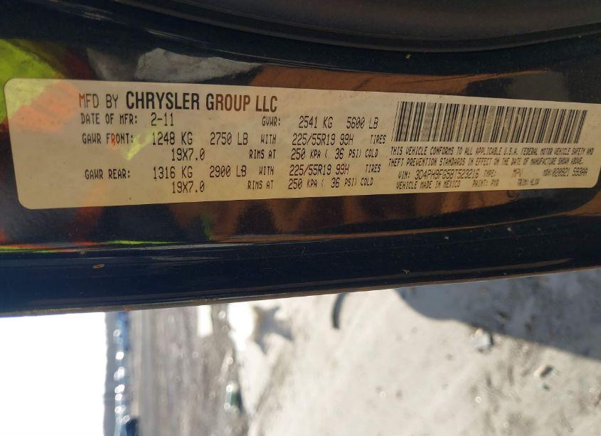 Photo 9 of 2011 Dodge Journey LUX (VIN 3D4PH9FG5BT523216)