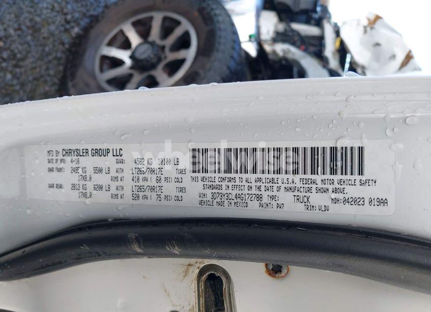 Photo 8 of 2010 Dodge Ram 3500 LARAMIE (VIN 3D73Y3CL4AG172788)