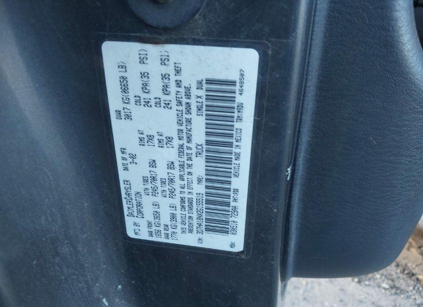 Photo 9 of 2002 Dodge Ram 1500 ST (VIN 3D7HA18NX2G155519)