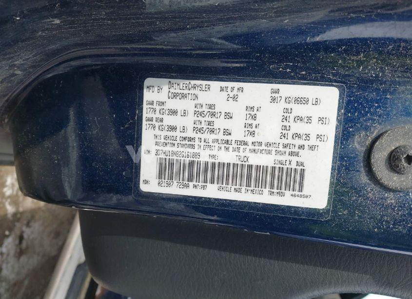 Photo 9 of 2002 Dodge Ram 1500 ST (VIN 3D7HU18N82G161889)