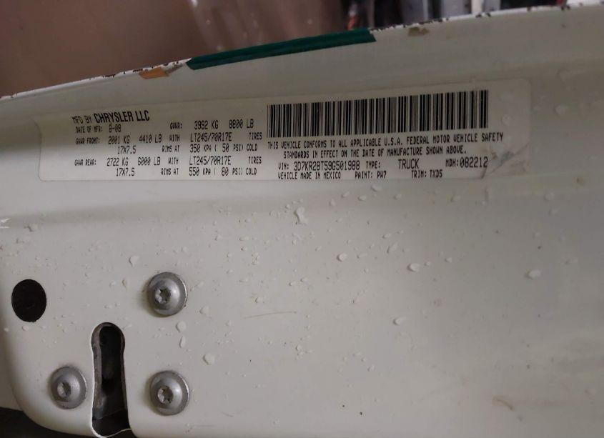 Photo 9 of 2009 Dodge Ram 2500 ST (VIN 3D7KR28T59G501988)