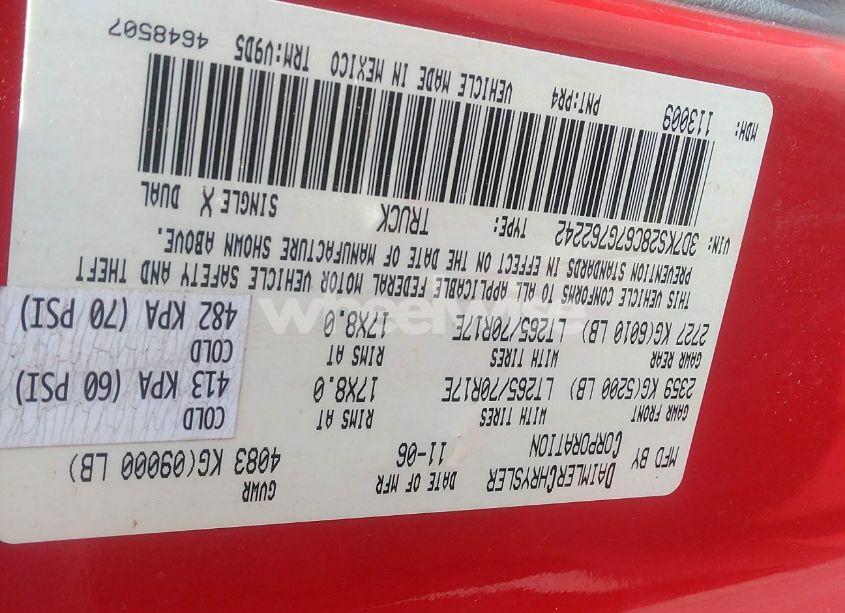 Photo 9 of 2007 Dodge Ram 2500 SLT/SPORT (VIN 3D7KS28C67G762242)