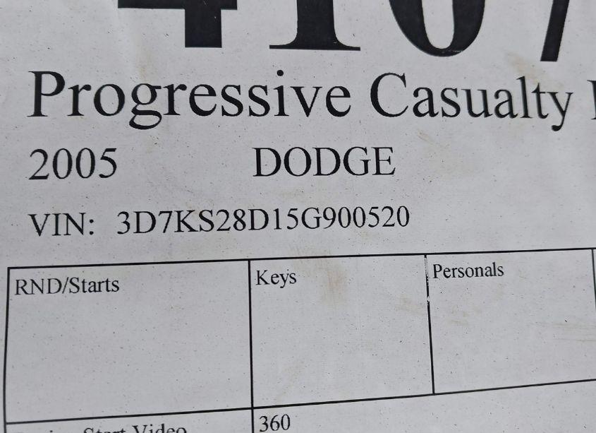 Photo 9 of 2005 Dodge Ram 2500 SLT/LARAMIE (VIN 3D7KS28D15G900520)
