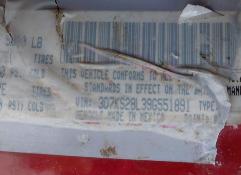 Photo 9 of 2009 Dodge Ram 2500 SLT (VIN 3D7KS28L39G551891)