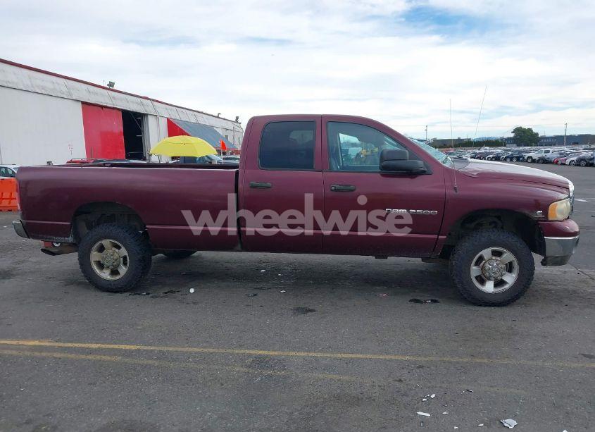 Photo 13 of 2003 Dodge Ram 2500 SLT/LARAMIE/ST (VIN 3D7KU28C23G765403)
