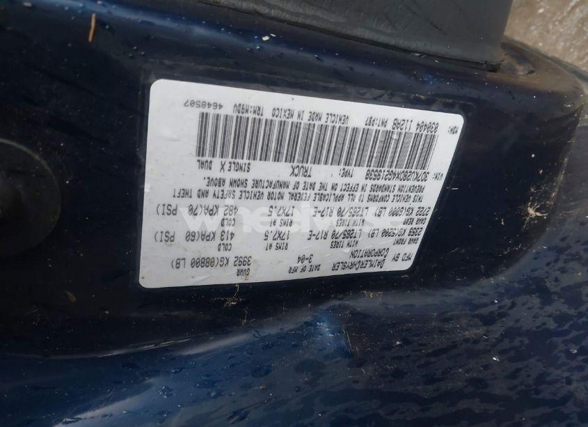 Photo 9 of 2004 Dodge Ram 2500 SLT/LARAMIE (VIN 3D7KU28DX4G219538)