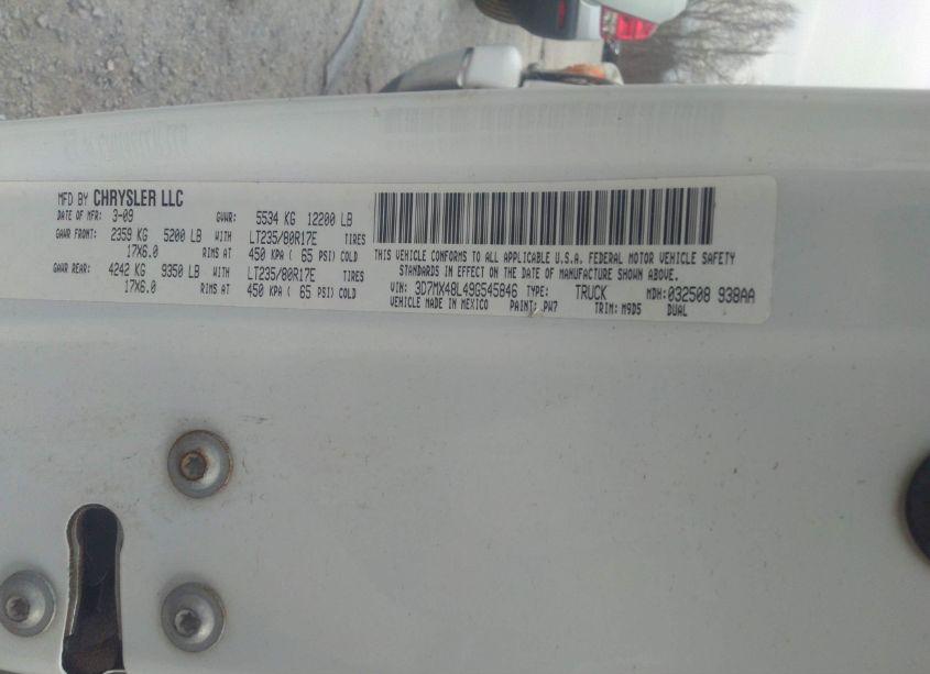 Photo 8 of 2009 Dodge Ram 3500 SLT (VIN 3D7MX48L49G545846)