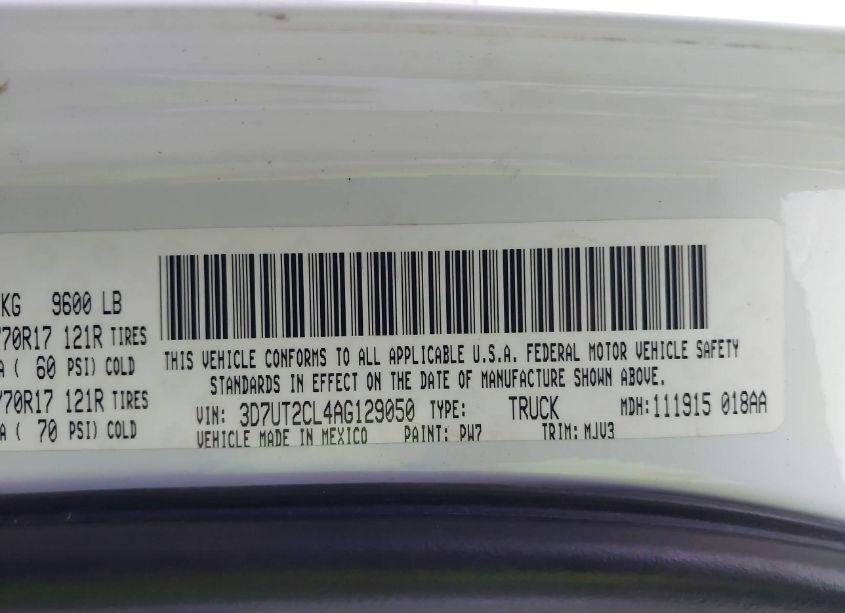 Photo 9 of 2010 Dodge Ram 2500 SLT (VIN 3D7UT2CL4AG129050)