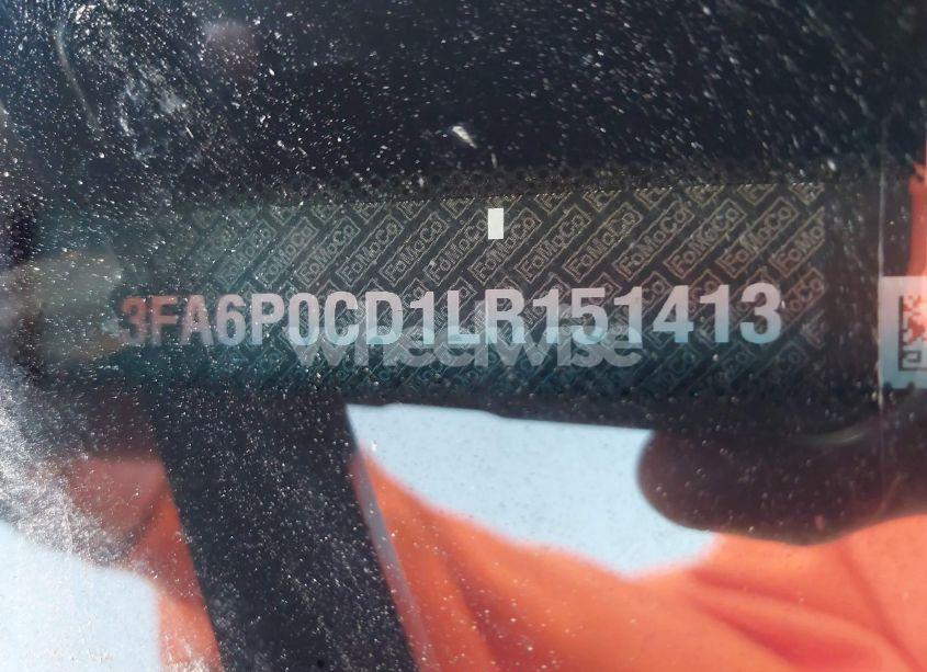 Photo 9 of 2020 Ford Fusion SEL (VIN 3FA6P0CD1LR151413)