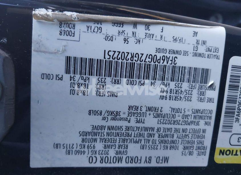 Photo 9 of 2016 Ford Fusion S (VIN 3FA6P0G72GR202251)