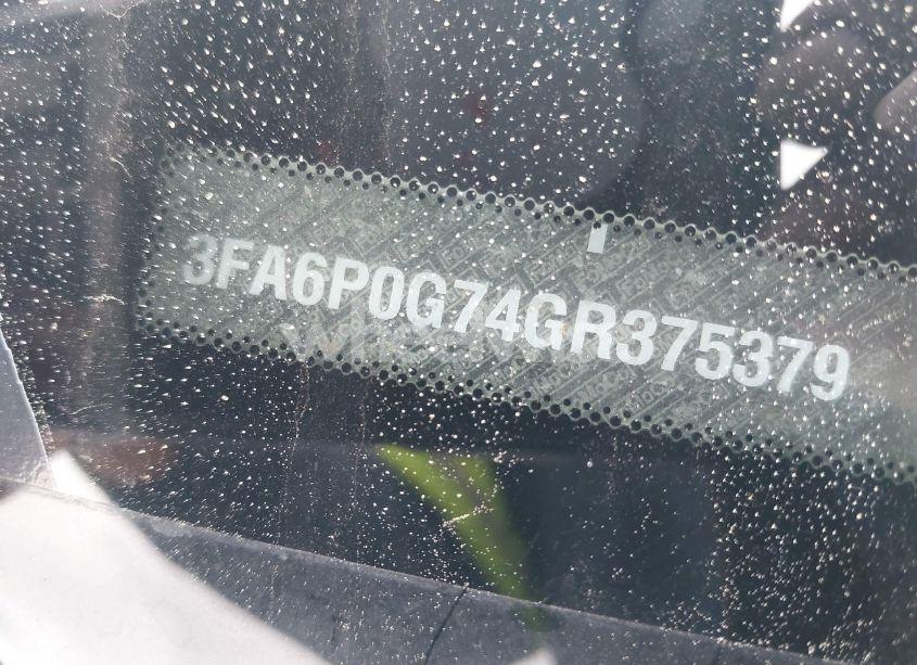 Photo 9 of 2016 Ford Fusion S (VIN 3FA6P0G74GR375379)