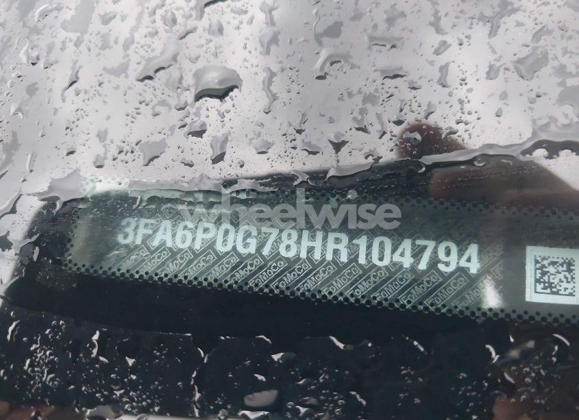 Photo 9 of 2017 Ford Fusion S (VIN 3FA6P0G78HR104794)