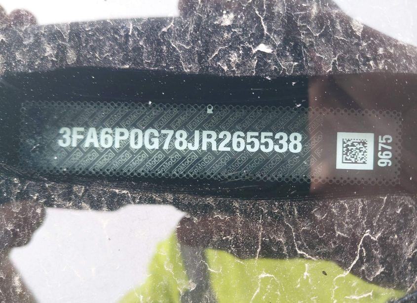 Photo 9 of 2018 Ford Fusion S (VIN 3FA6P0G78JR265538)