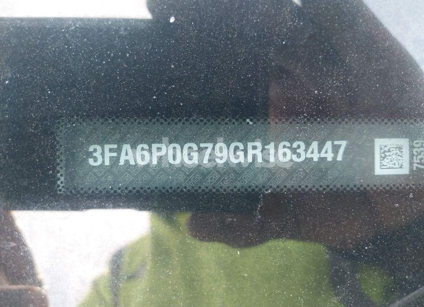 Photo 9 of 2016 Ford Fusion S (VIN 3FA6P0G79GR163447)