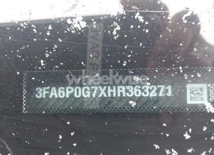 Photo 9 of 2017 Ford Fusion S (VIN 3FA6P0G7XHR363271)