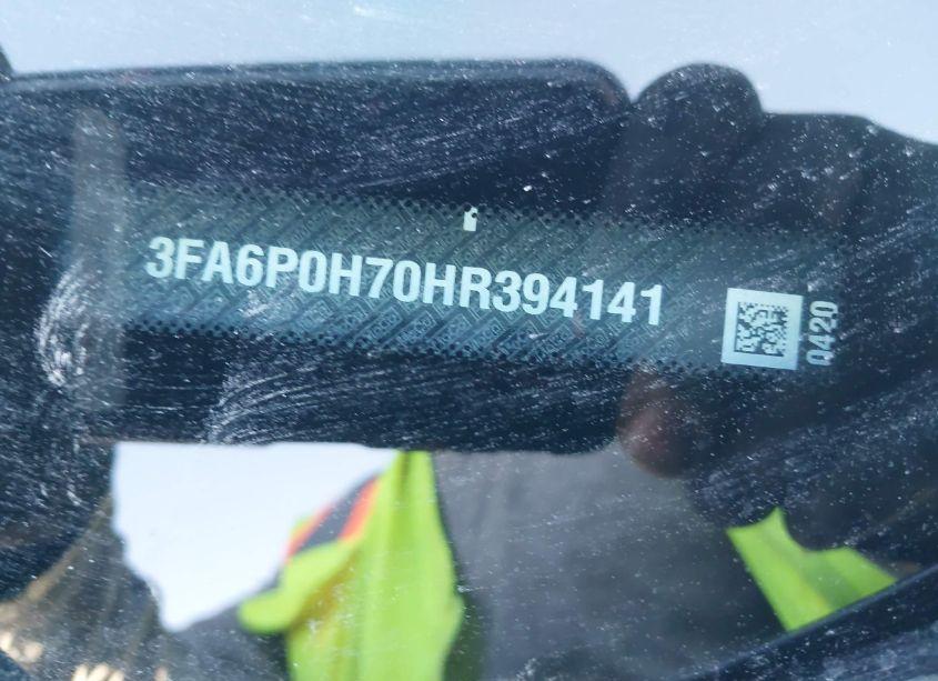 Photo 9 of 2017 Ford Fusion SE (VIN 3FA6P0H70HR394141)