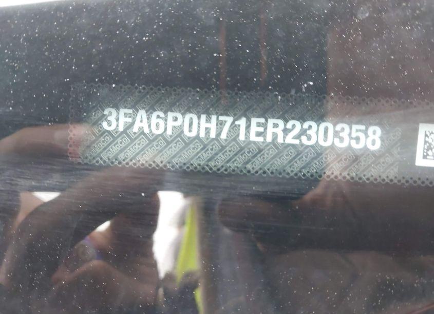 Photo 9 of 2014 Ford Fusion SE (VIN 3FA6P0H71ER230358)