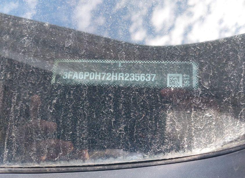 Photo 9 of 2017 Ford Fusion SE (VIN 3FA6P0H72HR235637)