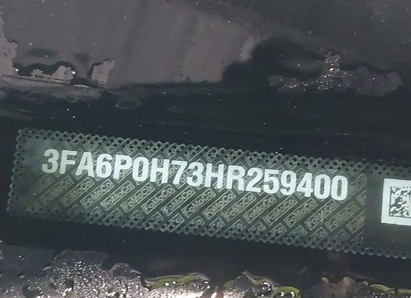 Photo 9 of 2017 Ford Fusion SE (VIN 3FA6P0H73HR259400)