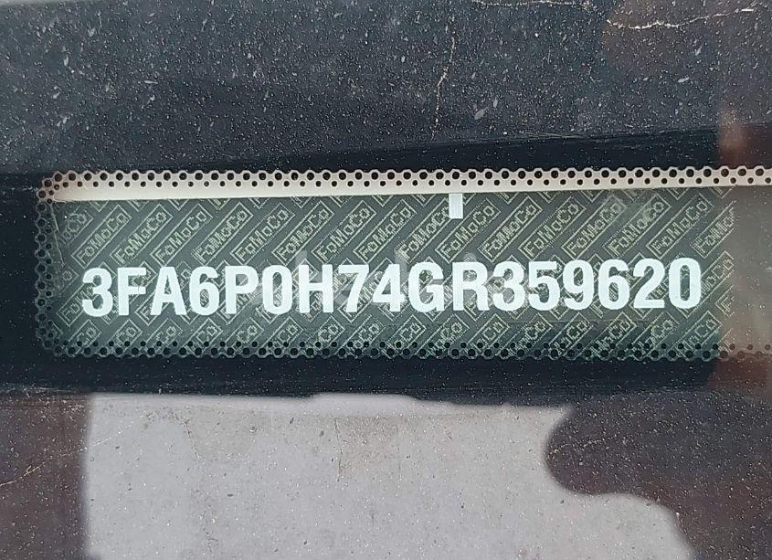 Photo 9 of 2016 Ford Fusion SE (VIN 3FA6P0H74GR359620)