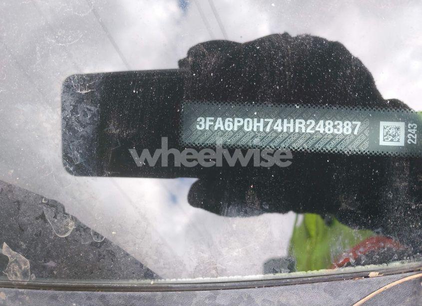 Photo 9 of 2017 Ford Fusion SE (VIN 3FA6P0H74HR248387)