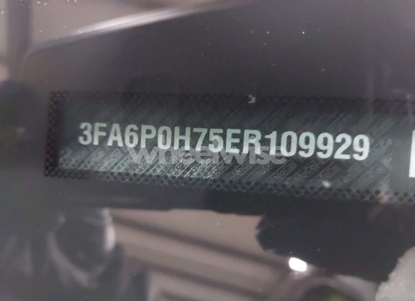 Photo 9 of 2014 Ford Fusion SE (VIN 3FA6P0H75ER109929)