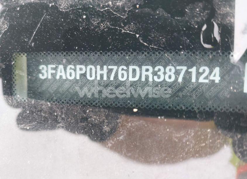 Photo 9 of 2013 Ford Fusion SE (VIN 3FA6P0H76DR387124)