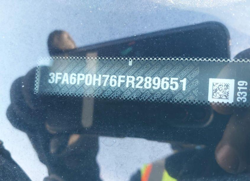 Photo 9 of 2015 Ford Fusion SE (VIN 3FA6P0H76FR289651)