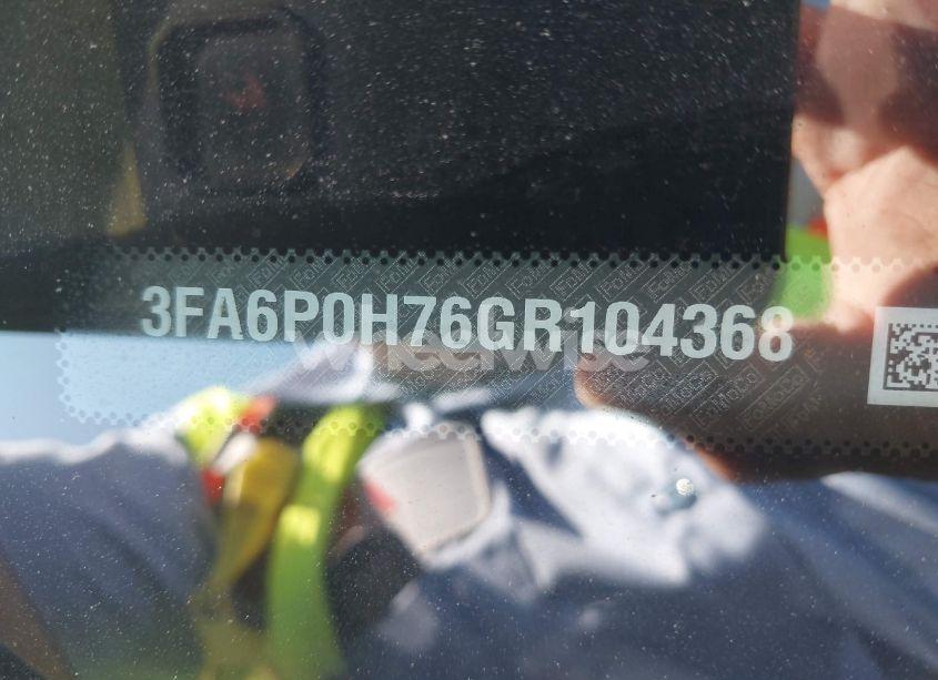 Photo 9 of 2016 Ford Fusion SE (VIN 3FA6P0H76GR104368)