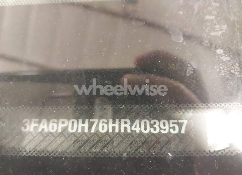 Photo 9 of 2017 Ford Fusion SE (VIN 3FA6P0H76HR403957)