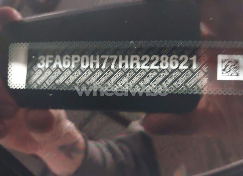 Photo 9 of 2017 Ford Fusion SE (VIN 3FA6P0H77HR228621)