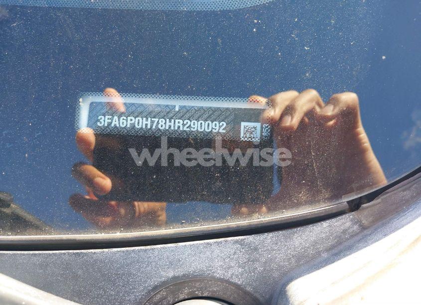 Photo 9 of 2017 Ford Fusion SE (VIN 3FA6P0H78HR290092)