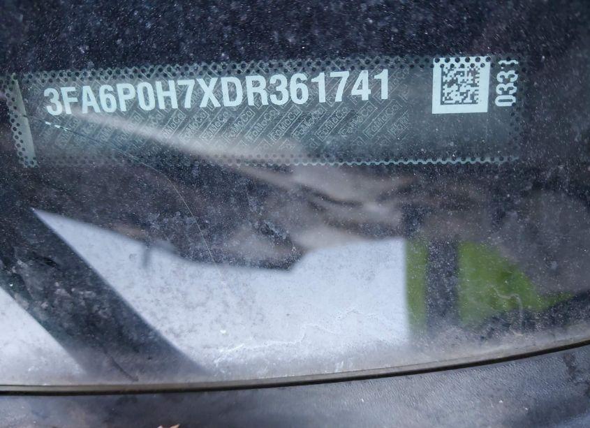 Photo 9 of 2013 Ford Fusion SE (VIN 3FA6P0H7XDR361741)