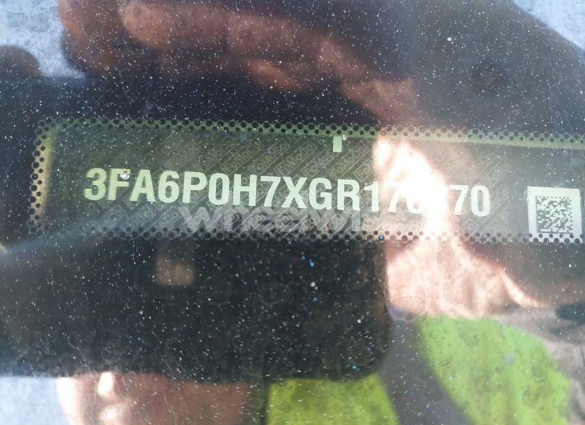 Photo 9 of 2016 Ford Fusion SE (VIN 3FA6P0H7XGR176870)