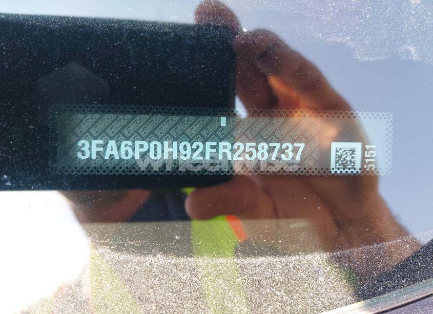 Photo 9 of 2015 Ford Fusion SE (VIN 3FA6P0H92FR258737)