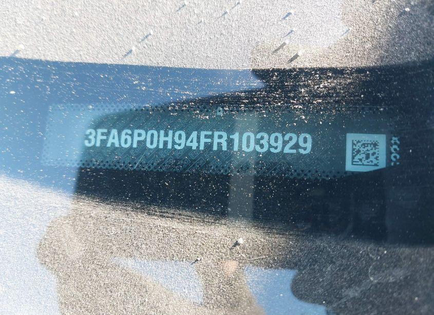 Photo 9 of 2015 Ford Fusion SE (VIN 3FA6P0H94FR103929)