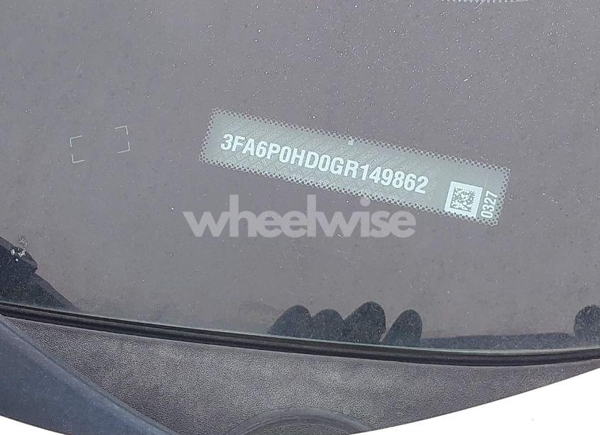 Photo 9 of 2016 Ford Fusion SE (VIN 3FA6P0HD0GR149862)